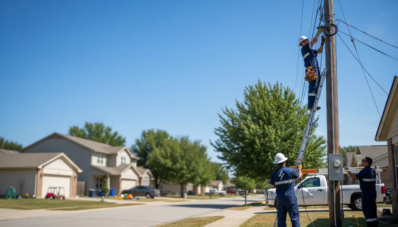 Residential electrician providing installation services in Vineyard, UT